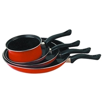 4 Pcs Non-stick Fry Pan and Milk Pan Set