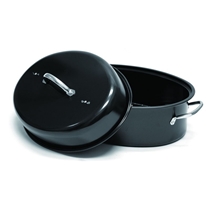 Jumbo Oval Shape Non-stick Turkey Roaster with Chrome Plated Rack