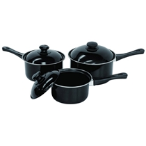 6 Pcs Non-stick Sauce Pan Set with Metal Cover