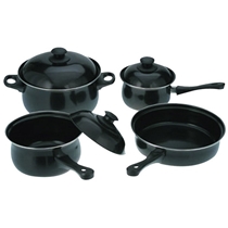 7 Pcs Non-stick Cookware Set Metal Cover