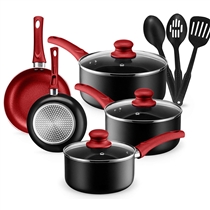 11pcs Alu. non-stick cookware set